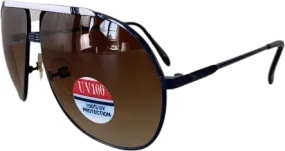 00's Does 70's Navy Aviator Sunglasses