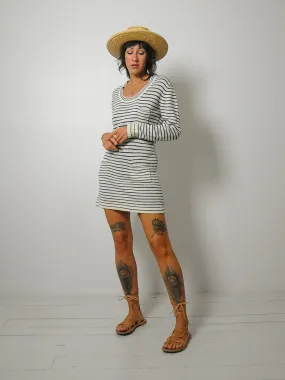 1960's Sailor Stripe Sweater Dress