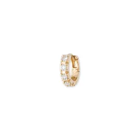 6 LARGE DIAMOND MINI HOOP