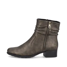 78656-90 Womens Leather Boots Metallic