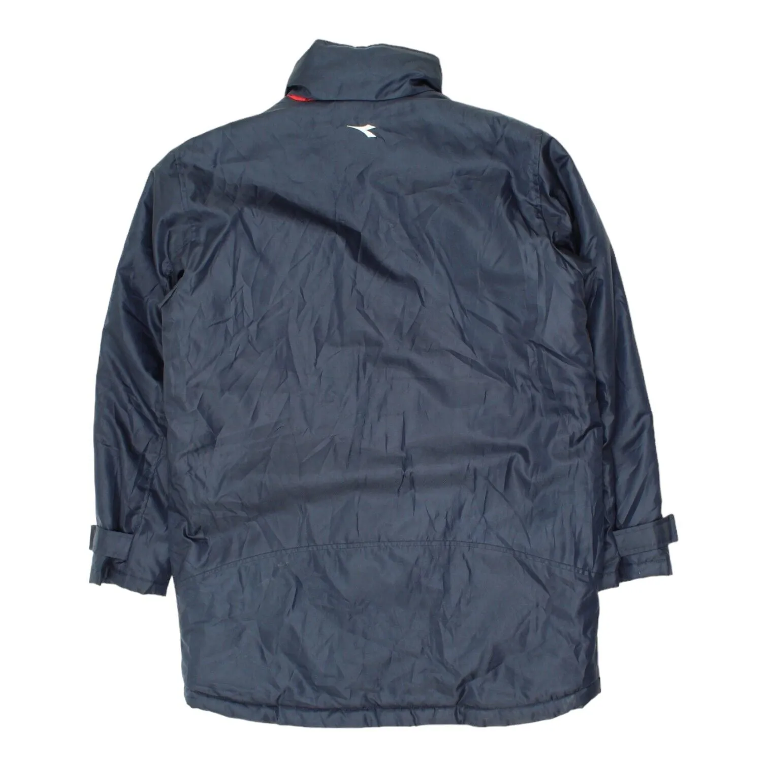 A.C. Lumezzane Diadora Mens Navy Bench Coat | Vintage Football Sportswear VTG