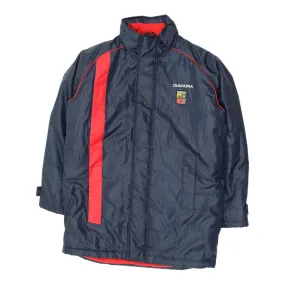 A.C. Lumezzane Diadora Mens Navy Bench Coat | Vintage Football Sportswear VTG