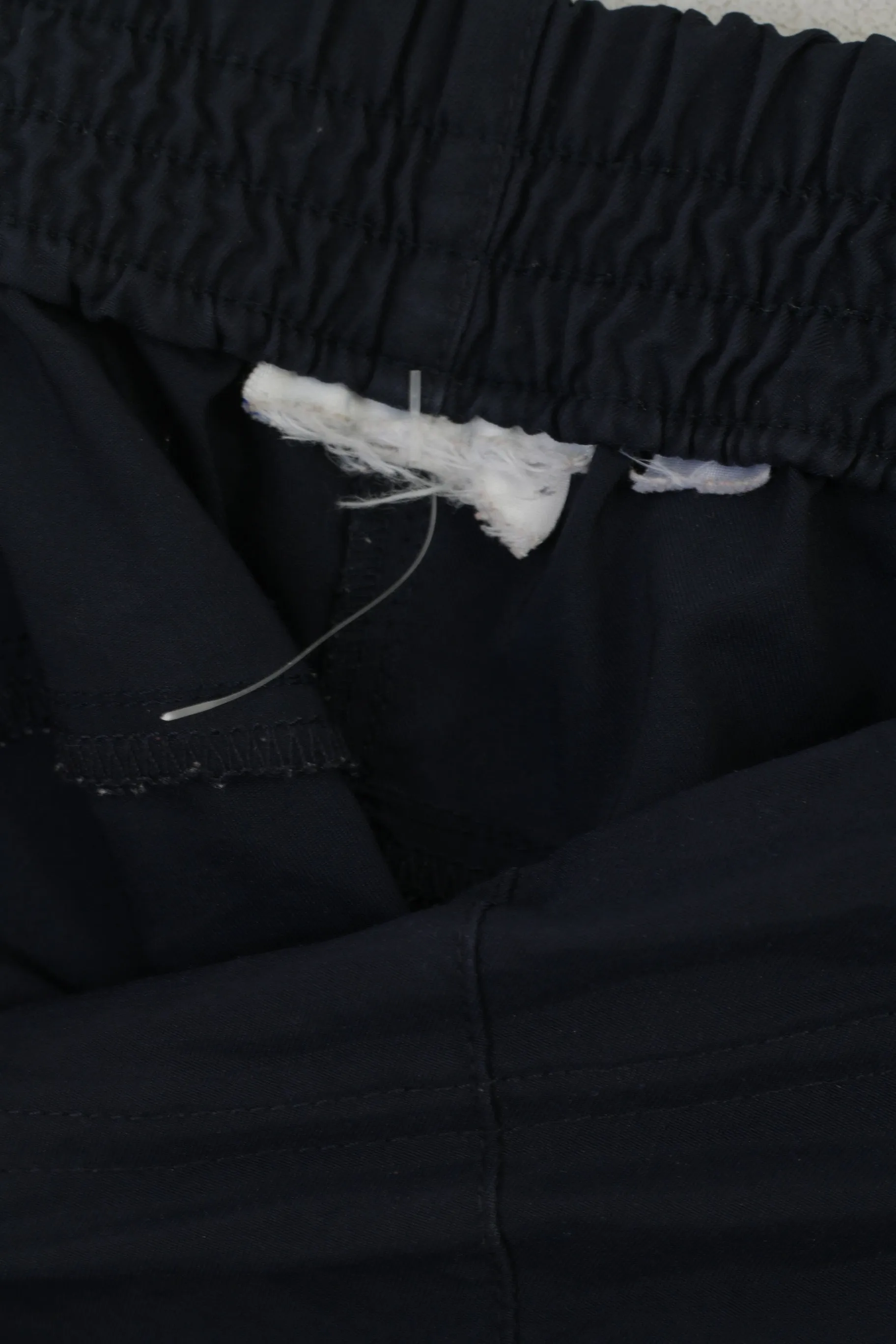 Adidas Women S Capri Pants Navy Vintage Nylon Sportswear Fitness Trousers