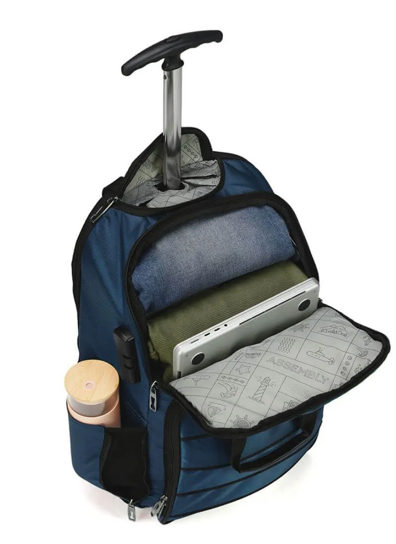 Amok | Blue | Laptop Trolley Backpack