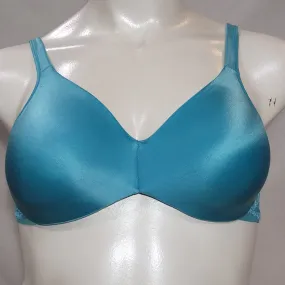 Bali 3508 Comfort Indulgence Back Smoothing Underwire Bra 36C Teal Blue NWT