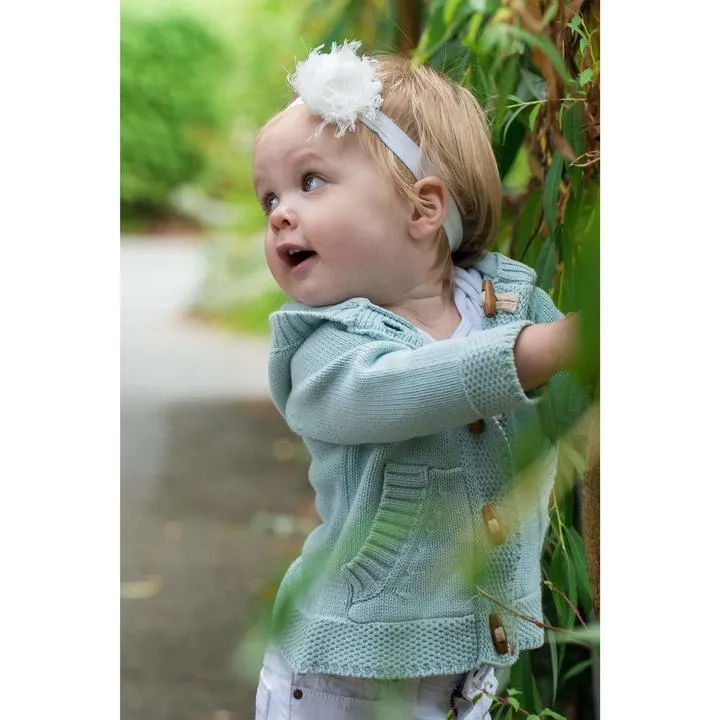 Beba Bean Knit Hoodie - Blue