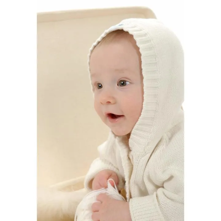 Beba Bean Knit Hoodie - Blue