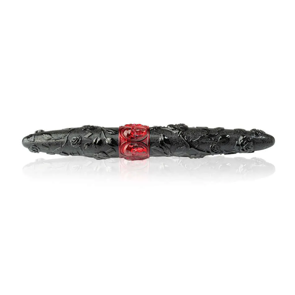 Benu Skull & Roses Fountain Pen Smolder
