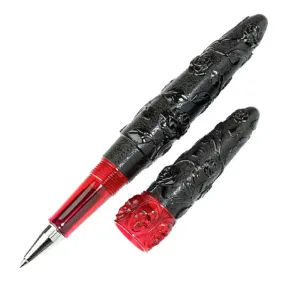 Benu Skull & Roses Rollerball Pen Smolder