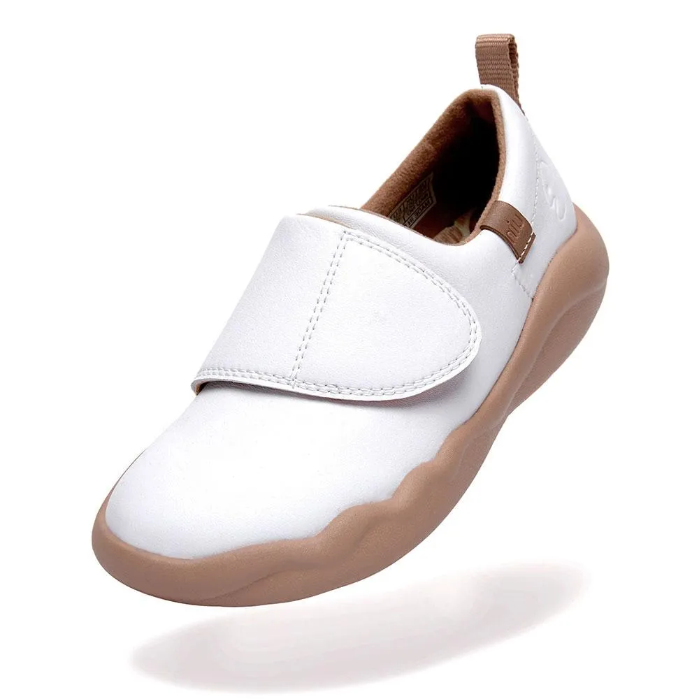 Bright White Toledo II Microfiber Leather Kids