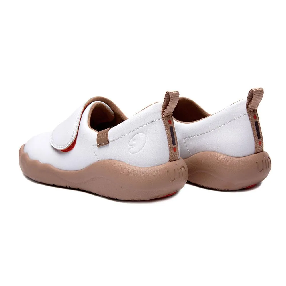Bright White Toledo II Microfiber Leather Kids
