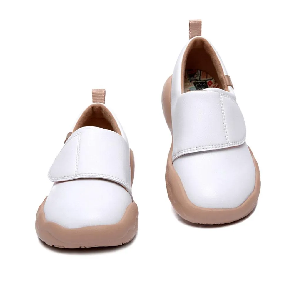 Bright White Toledo II Microfiber Leather Kids