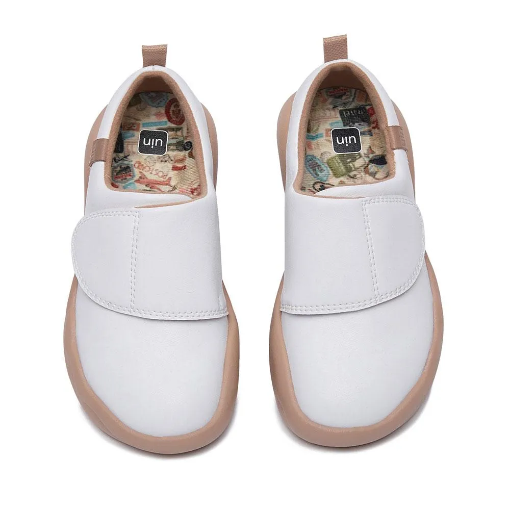 Bright White Toledo II Microfiber Leather Kids