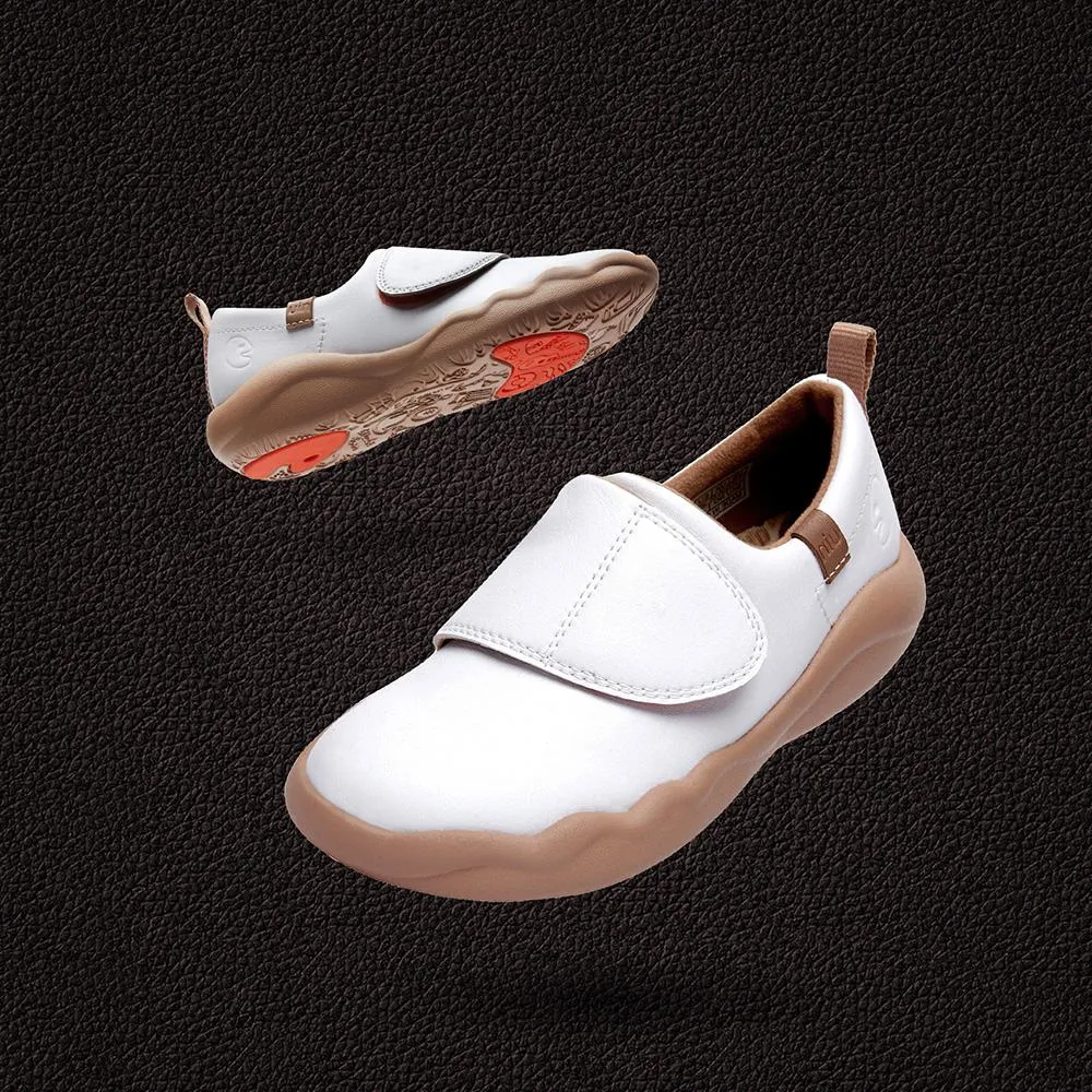 Bright White Toledo II Microfiber Leather Kids