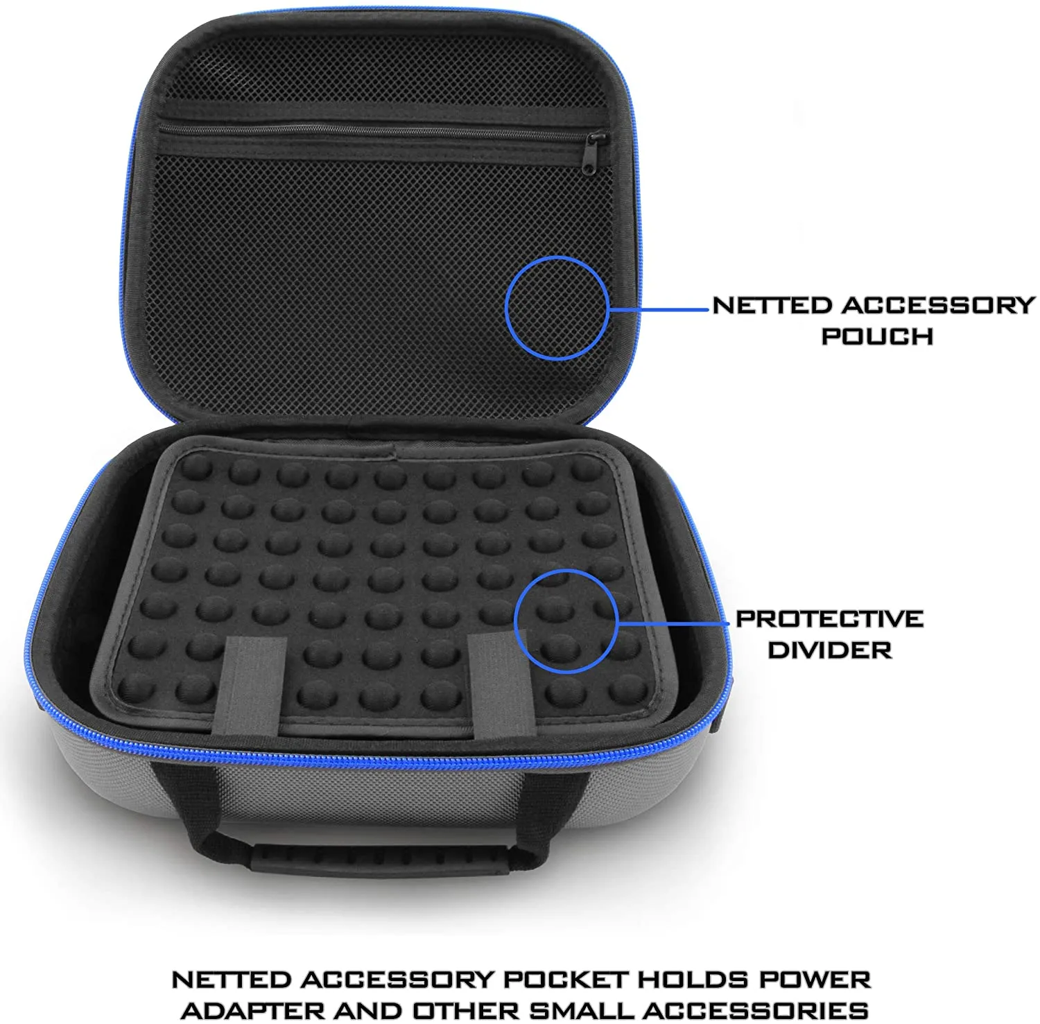 CASEMATIX Travel Case Compatible with Zoom H8 Handy Recorder - Hard Shell Carrier for Audio Recorder and Accessories with Adjustable Shoulder Strap