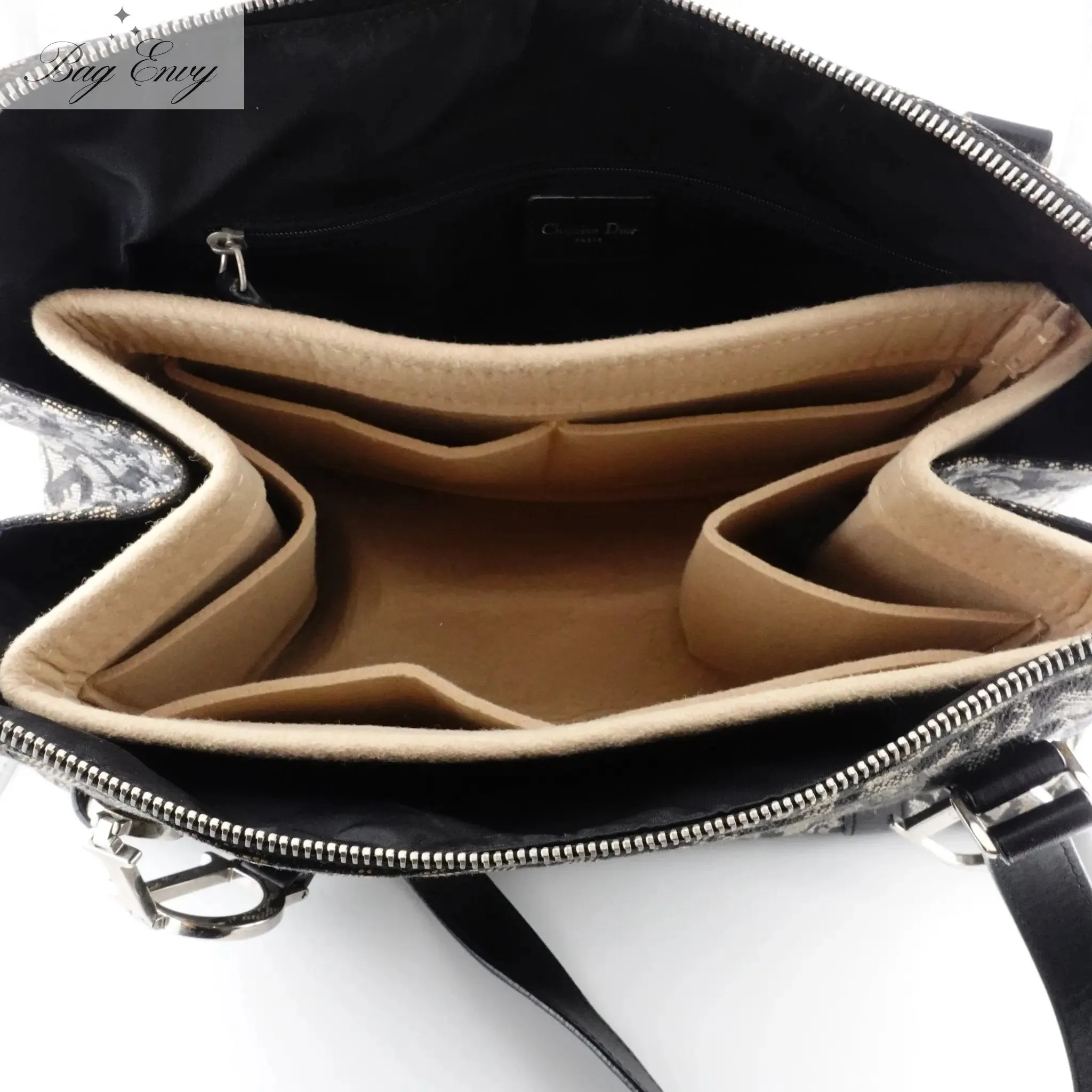 CHRISTIAN DIOR Trotter Canvas Shoulder Bag