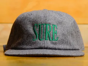 Crew Embroid Wool Cap - Grey