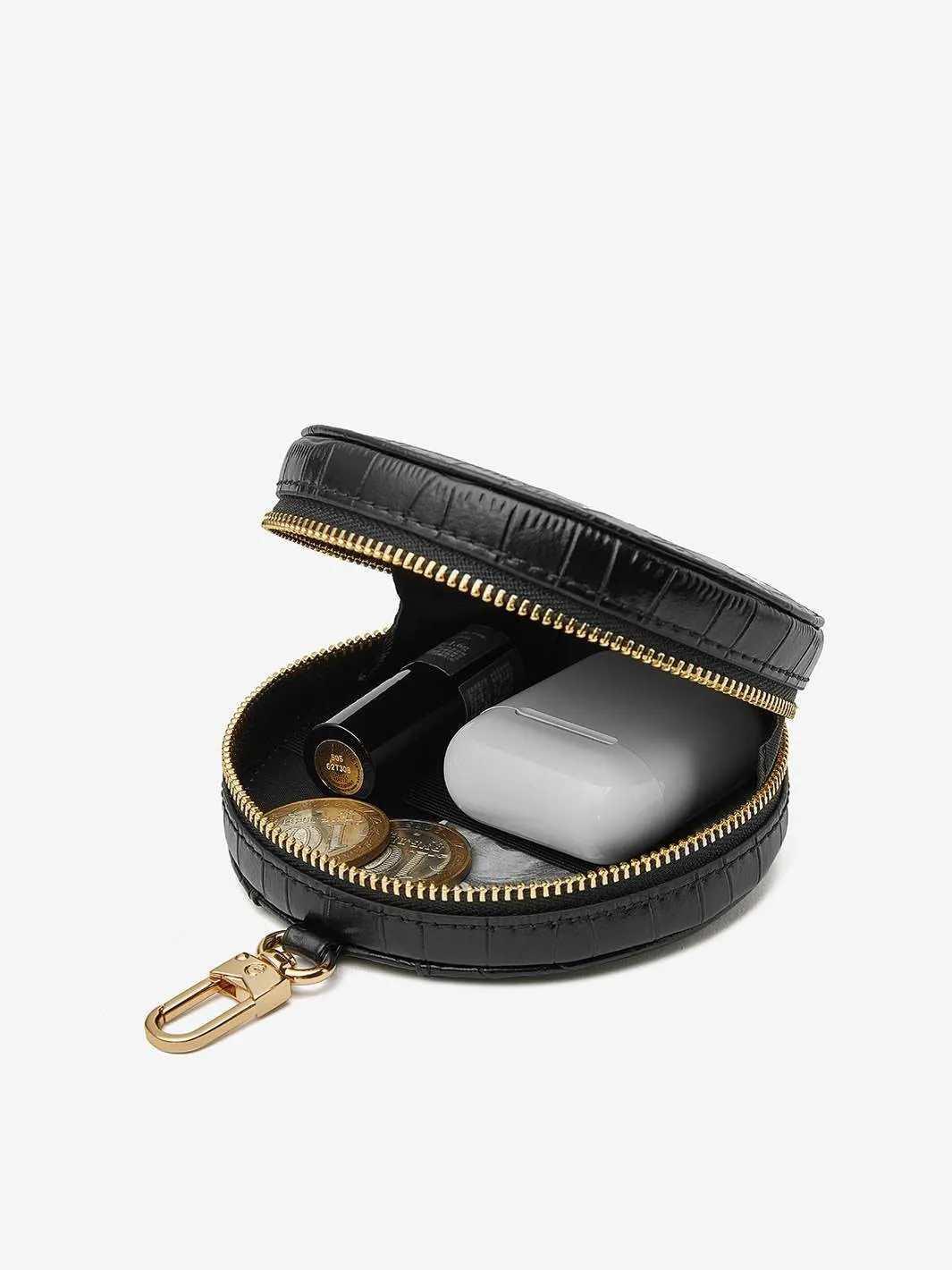 Crocodile Round Pouch