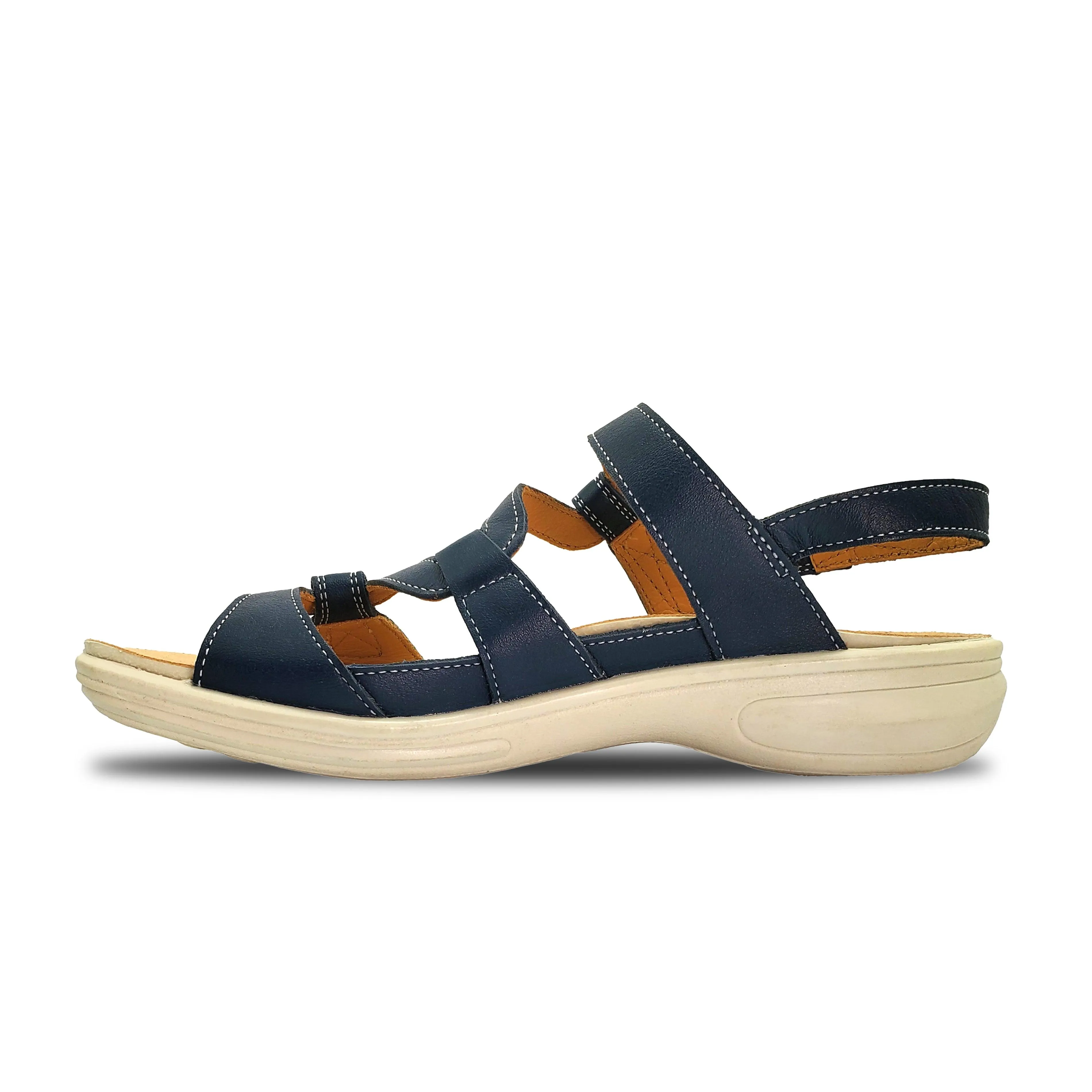 Emerald 3 Strap Leather Sandals - Classics