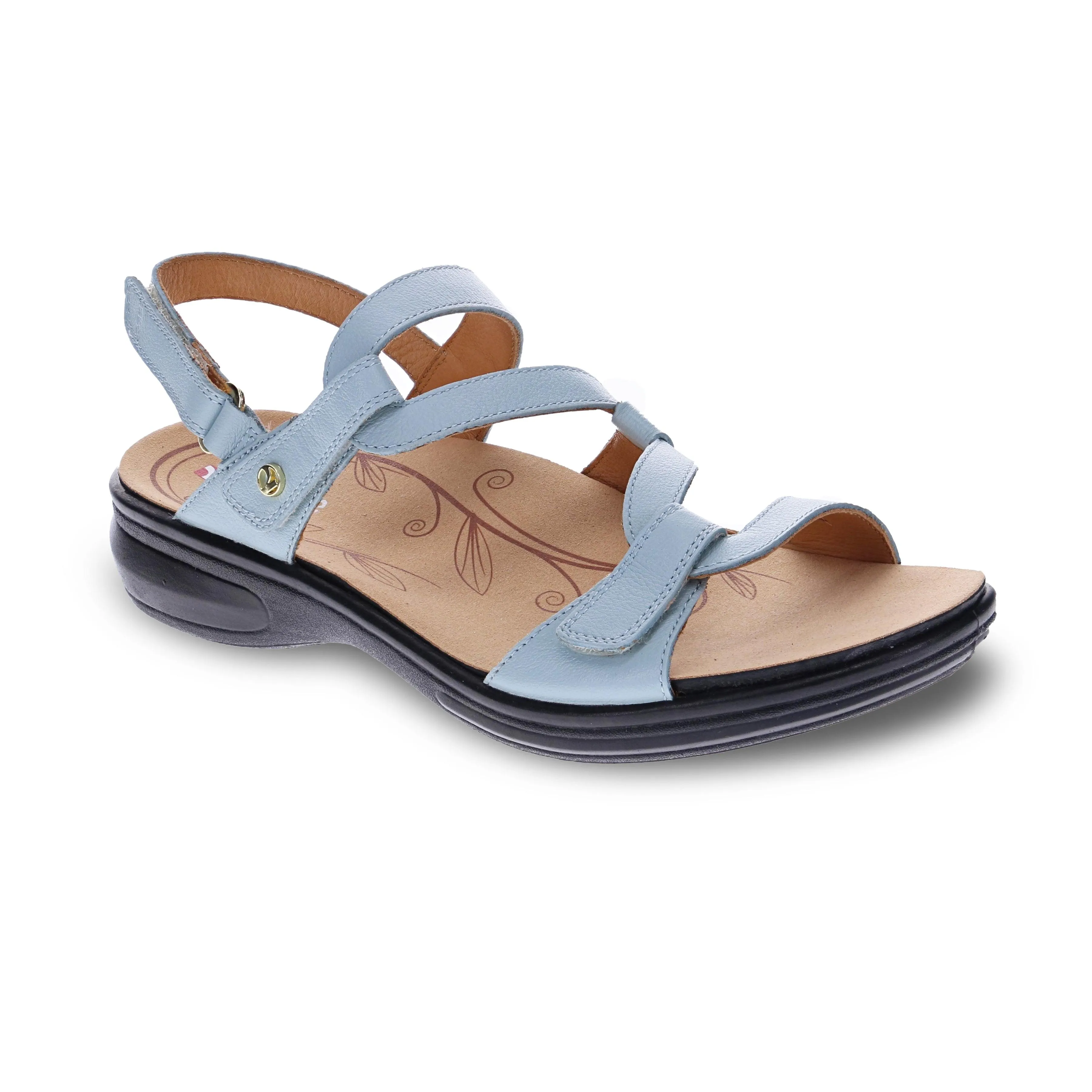 Emerald 3 Strap Leather Sandals - Classics