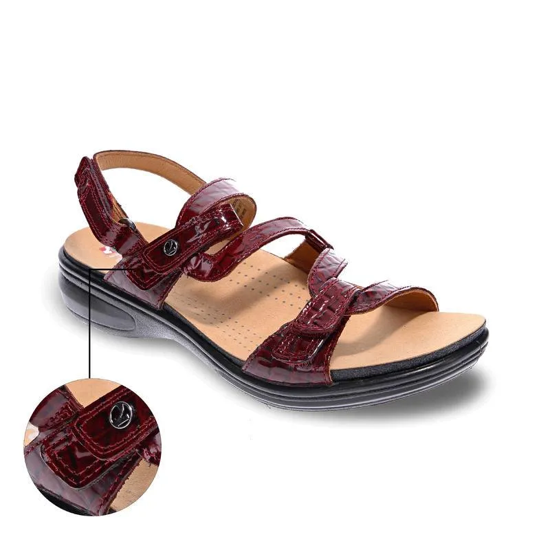Emerald 3 Strap Leather Sandals - Classics
