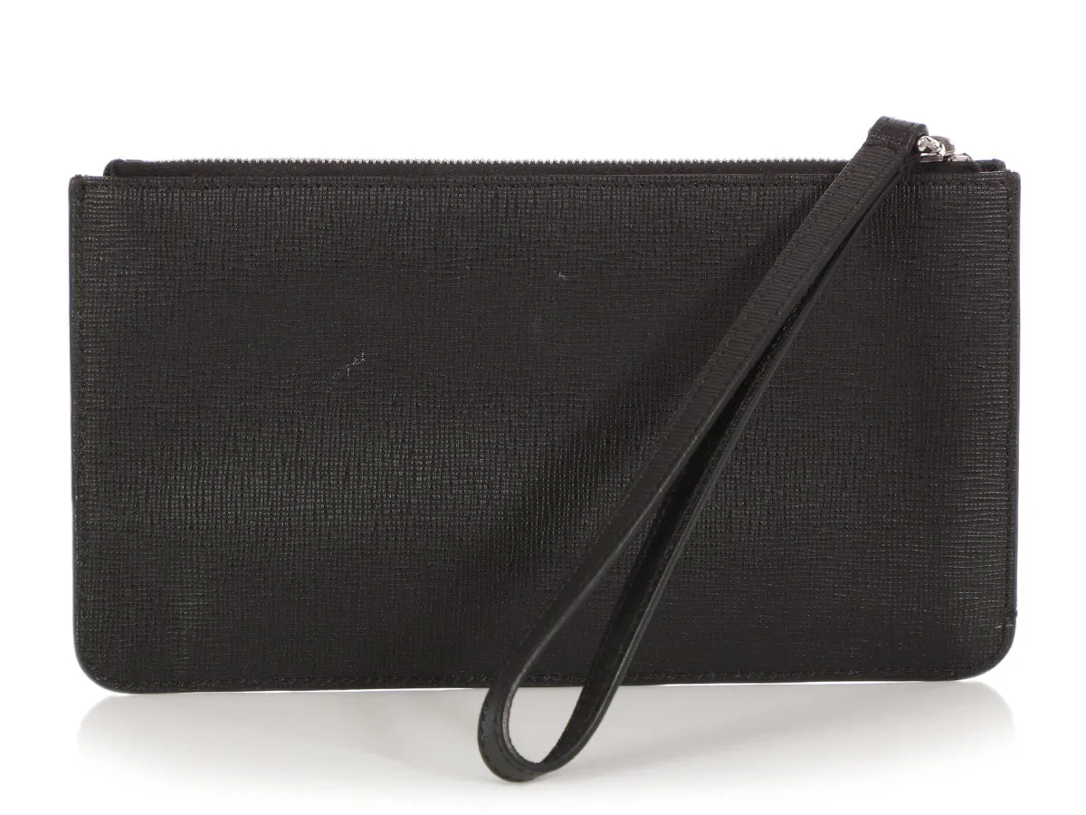 Fendi Black Studded Karlito Wristlet