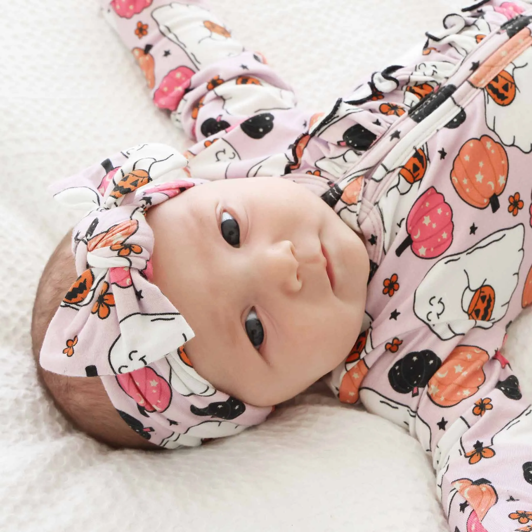 Girly Ghouls Knit Large Bow Headwrap