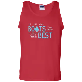 I Like My Boat Best 100% Cotton Tank Top