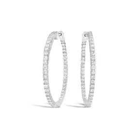 Inside/Outside Diamond Hoops