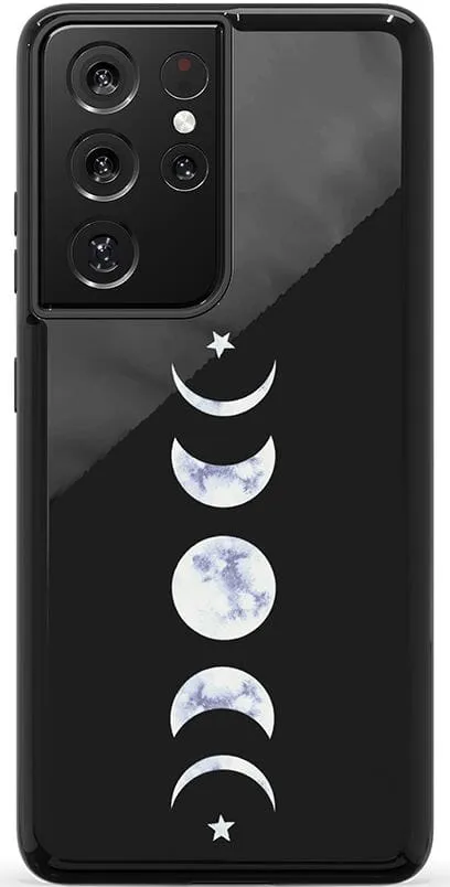 It's Just a Phase | Marble Moon Samsung Case