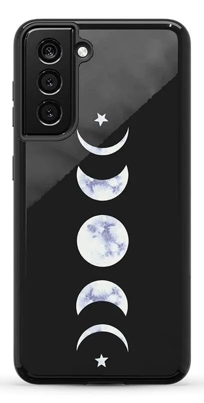 It's Just a Phase | Marble Moon Samsung Case
