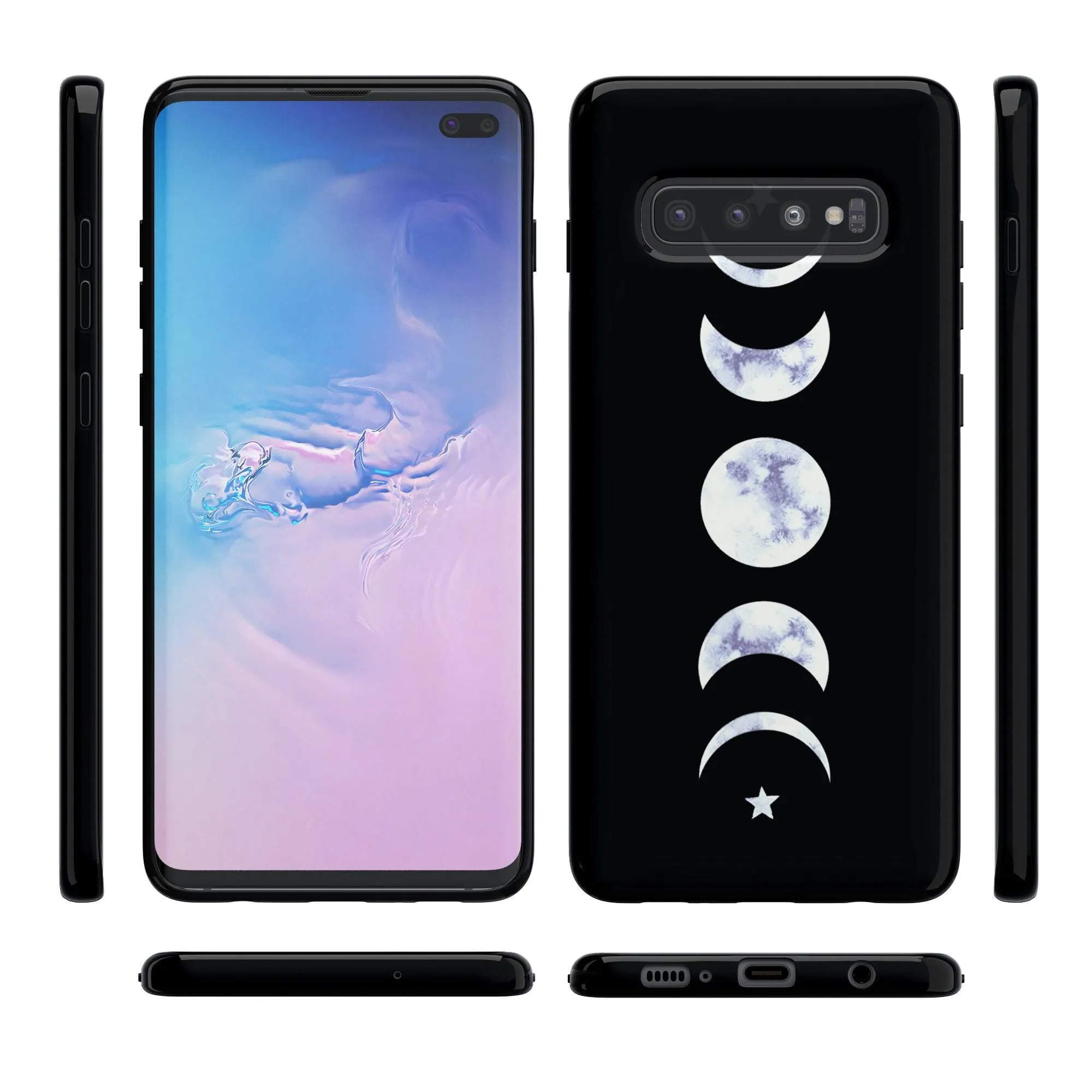 It's Just a Phase | Marble Moon Samsung Case