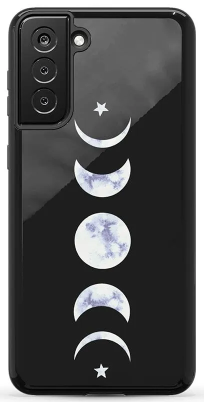 It's Just a Phase | Marble Moon Samsung Case