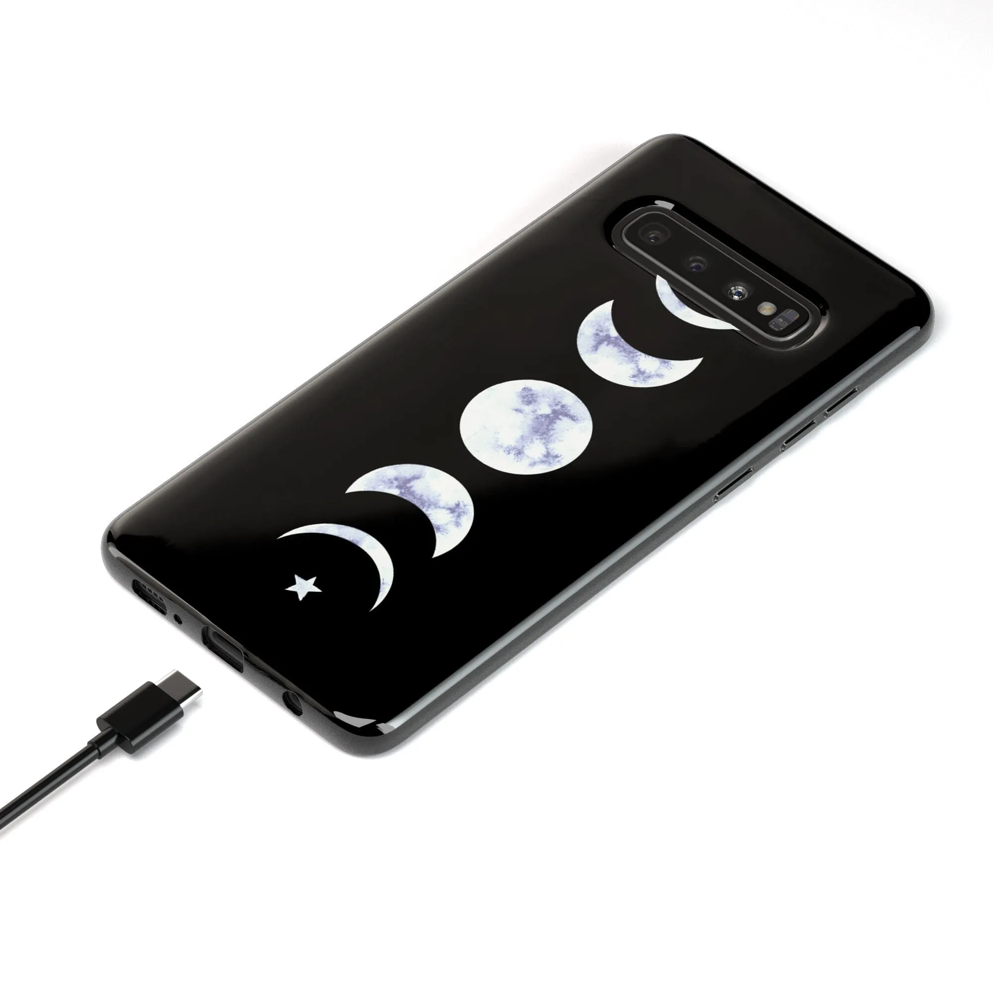 It's Just a Phase | Marble Moon Samsung Case