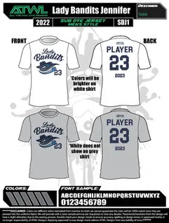 Lady Bandits Men's Sub Dye Jersey
