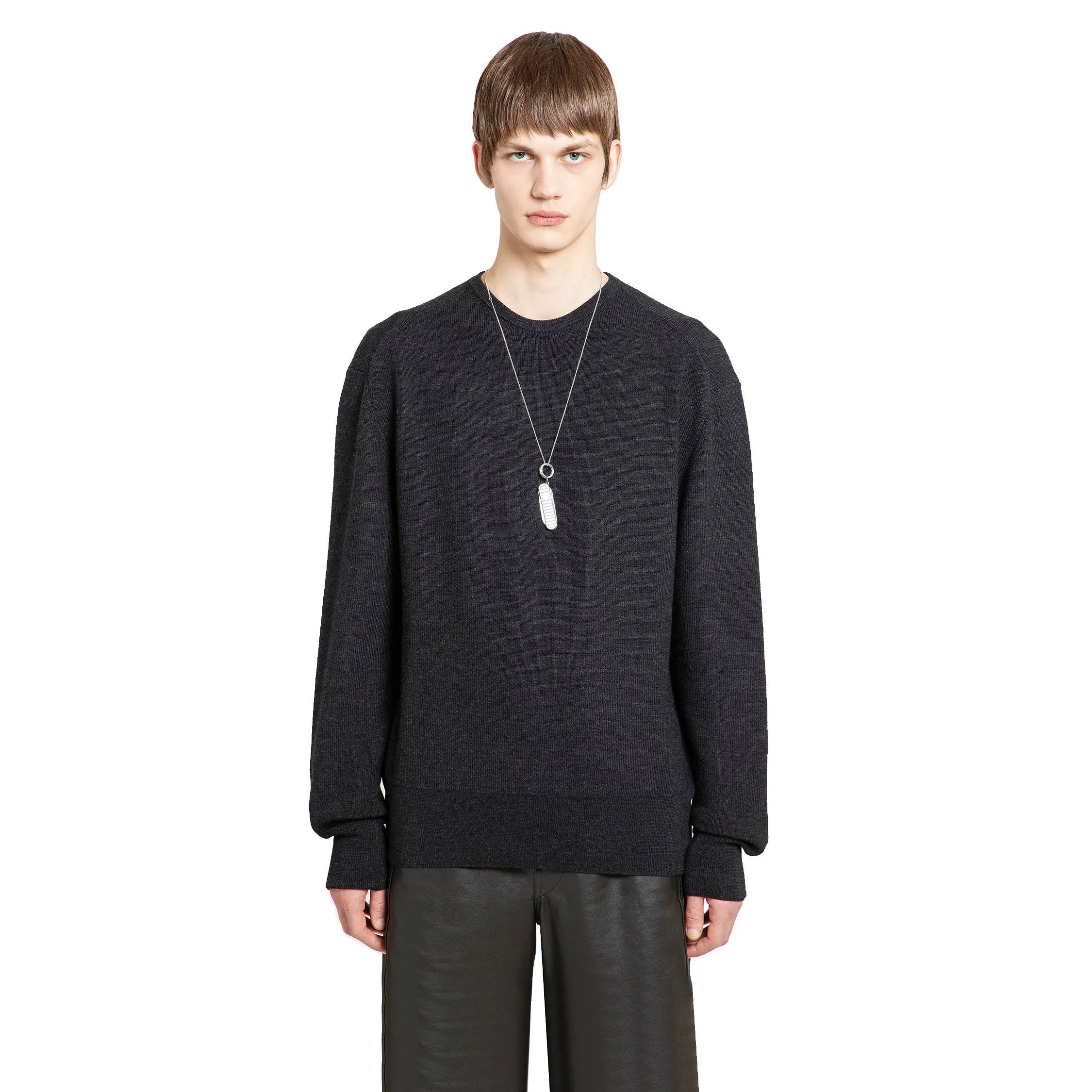 LEMAIRE MAN GREY KNITWEAR
