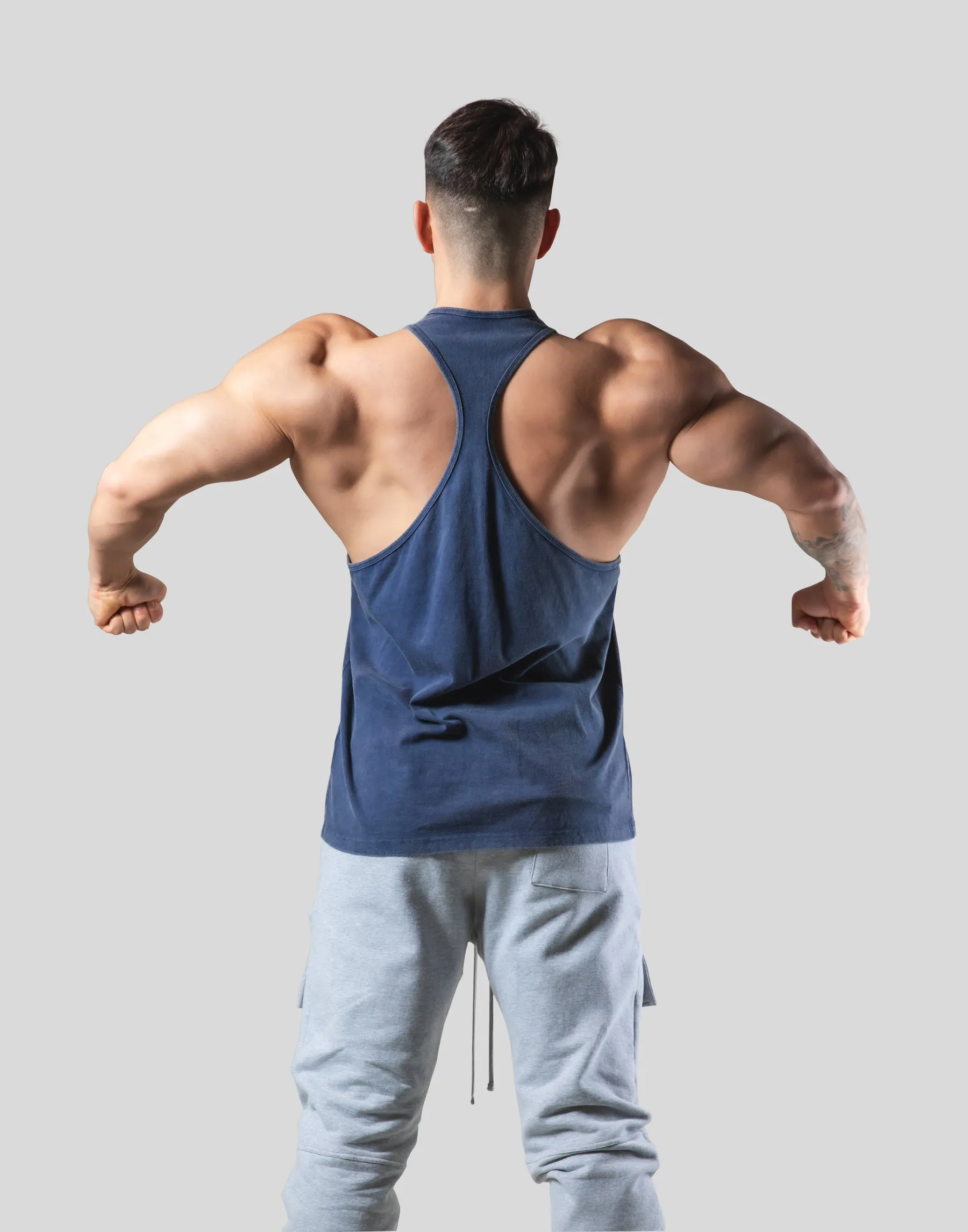 Lion Ring Vintage Training Tanktop  - Navy