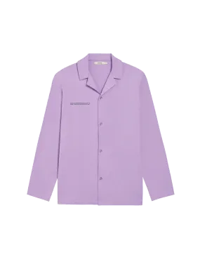 Mens Organic Cotton Pajama Shirt—orchid purple