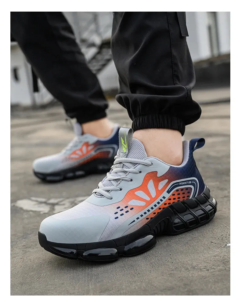 Men's Work Safety Shoes Anti Smashing Anti-puncture Protective Steel Toe Indestructible Work Sneakers Boots