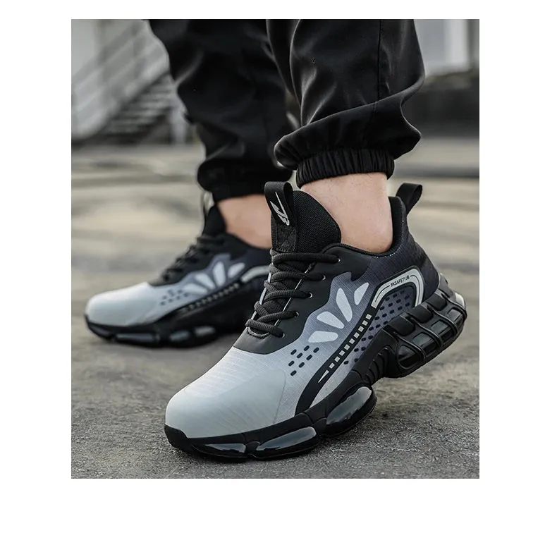 Men's Work Safety Shoes Anti Smashing Anti-puncture Protective Steel Toe Indestructible Work Sneakers Boots
