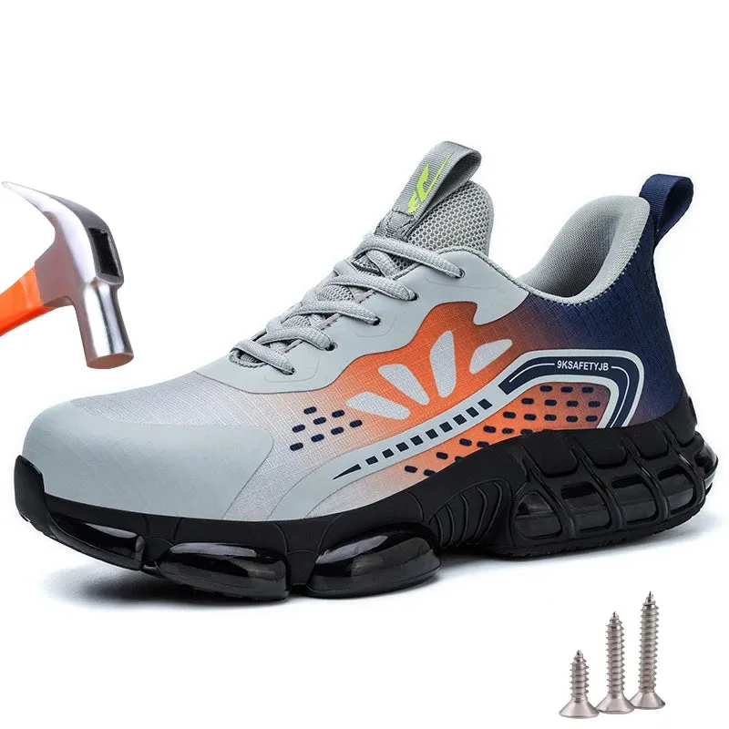 Men's Work Safety Shoes Anti Smashing Anti-puncture Protective Steel Toe Indestructible Work Sneakers Boots