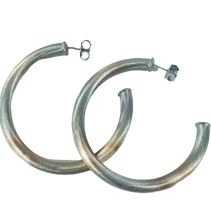 Metallic Arlene Hoops
