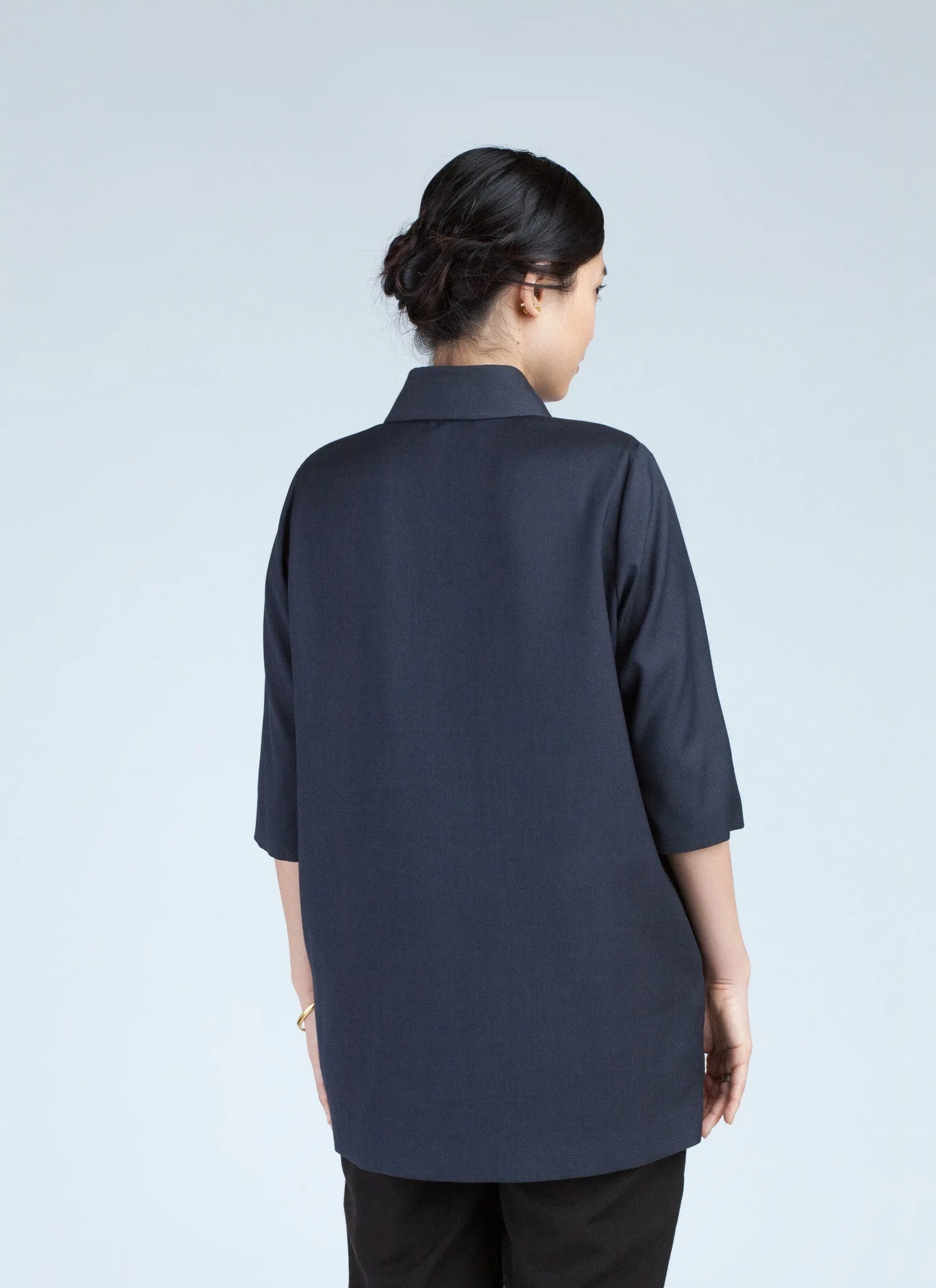 Midnight Blue Sky Square Jacket