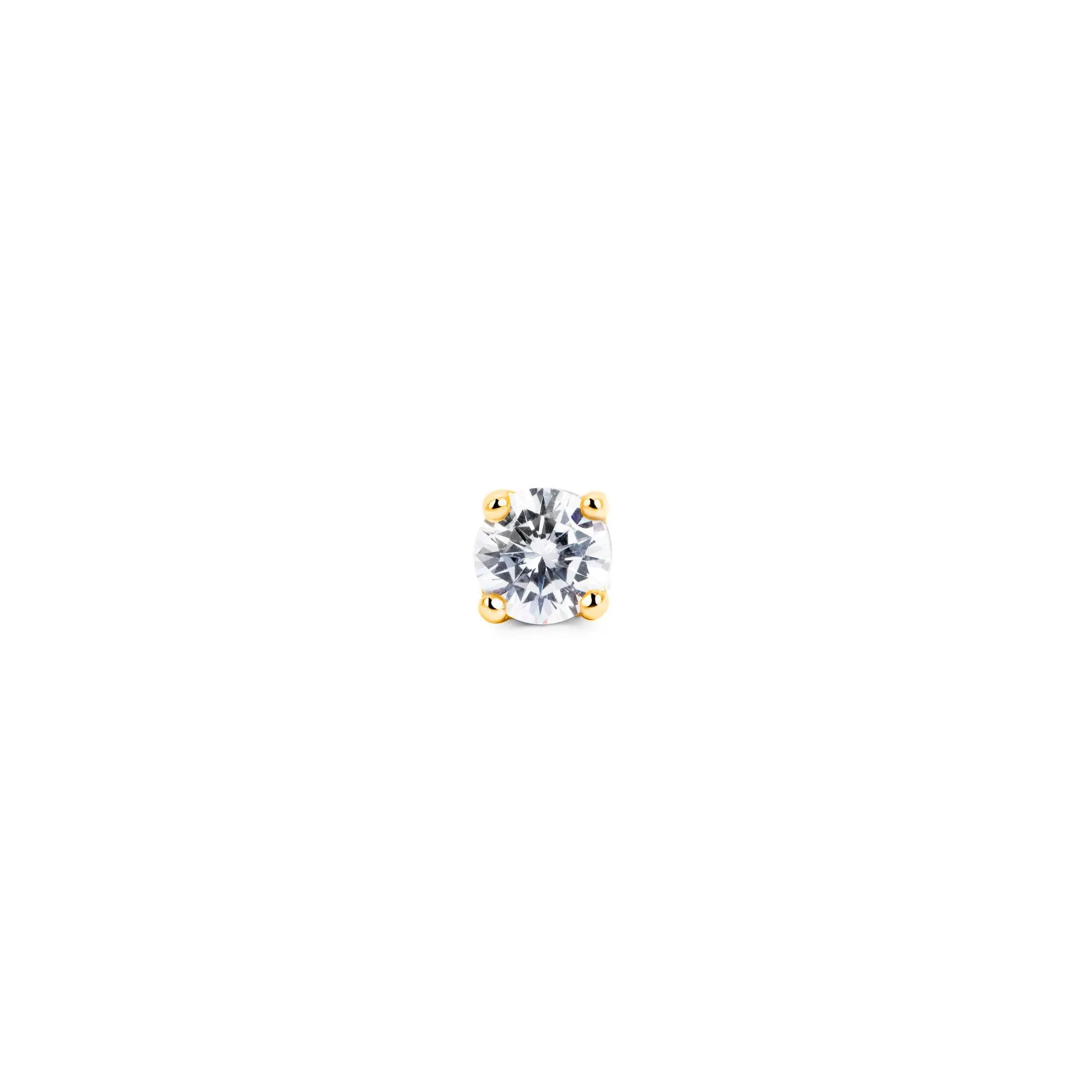 Mini Spark Gold Stud Earring