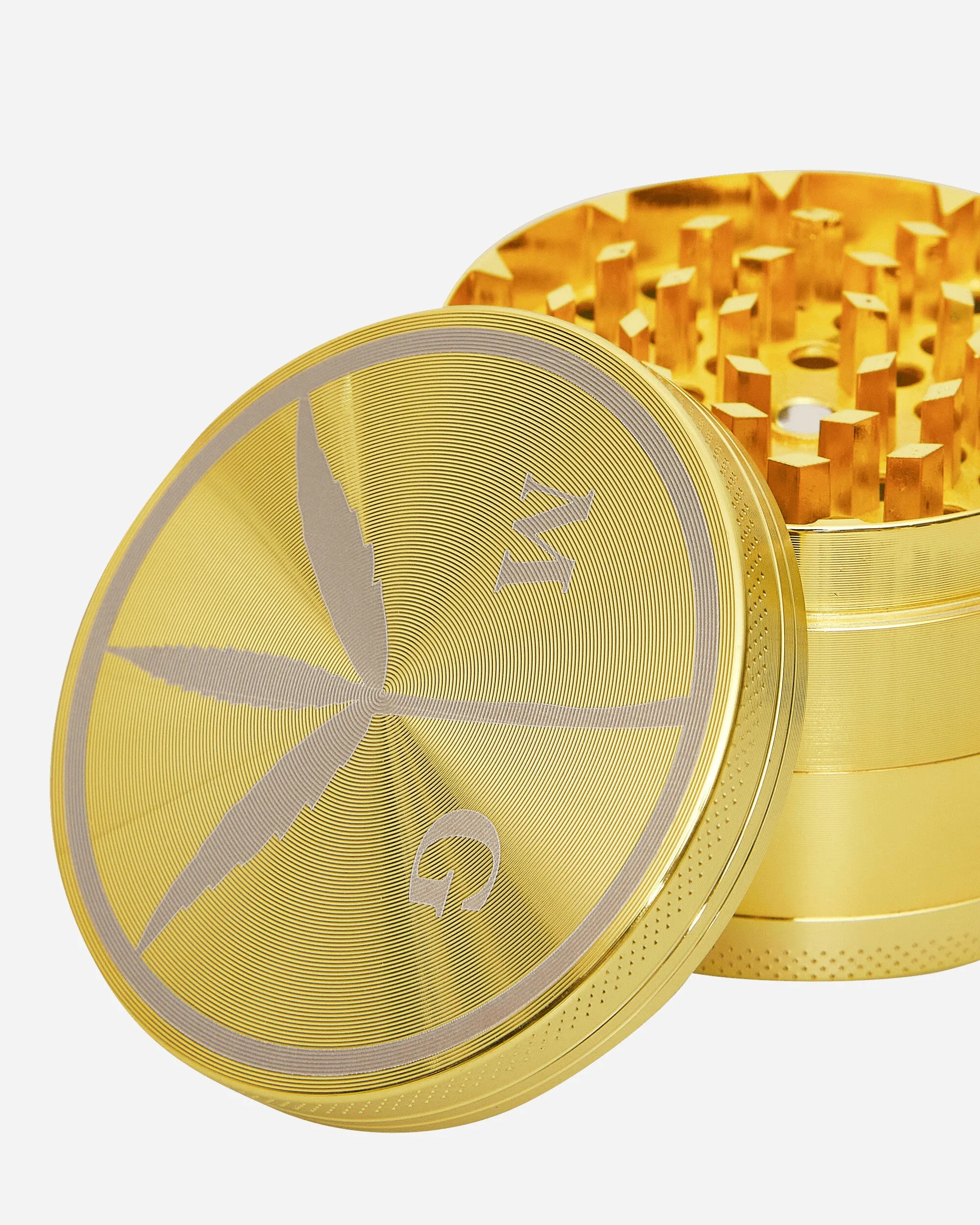Peace Logo Grinder Gold