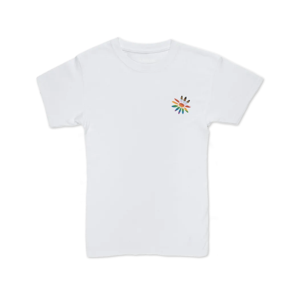 Pride Outside Kids Tee - White