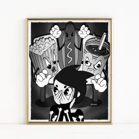 "Let's All Run From The Lobby" - Fine Art Print