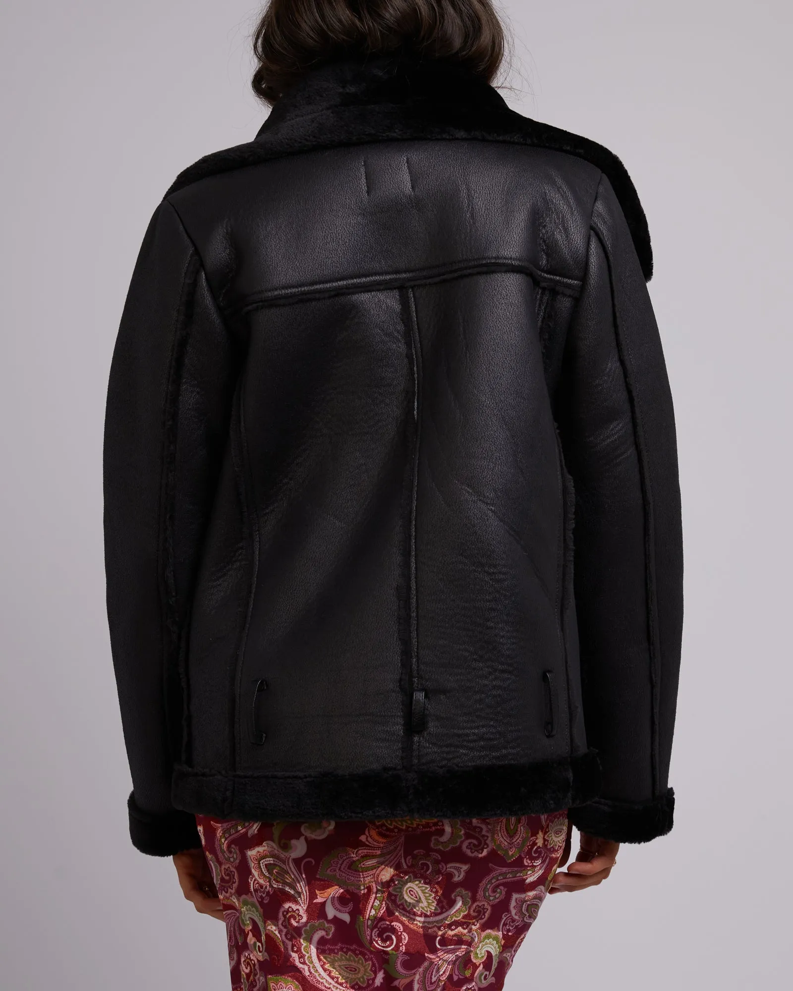 Rory Aviator Jacket Black