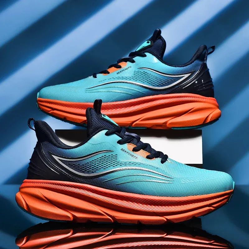 Running Sneaker Men's Women Shoes Casual Knitting Mesh Breathable Height Increased Flat Platform Sport