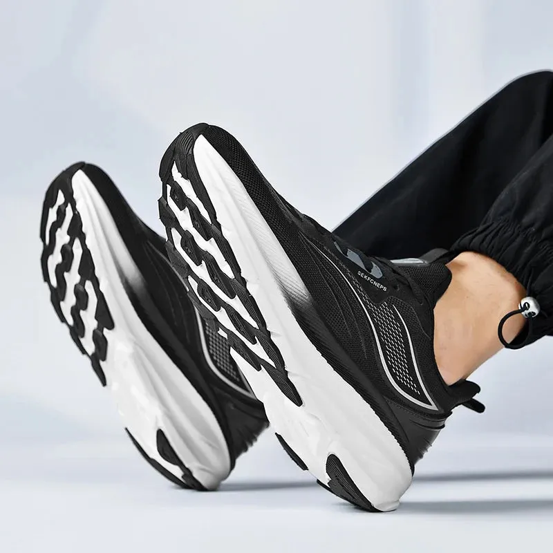 Running Sneaker Men's Women Shoes Casual Knitting Mesh Breathable Height Increased Flat Platform Sport